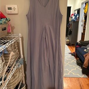 Lavender Sleeveless Hooded Maxi Dress
